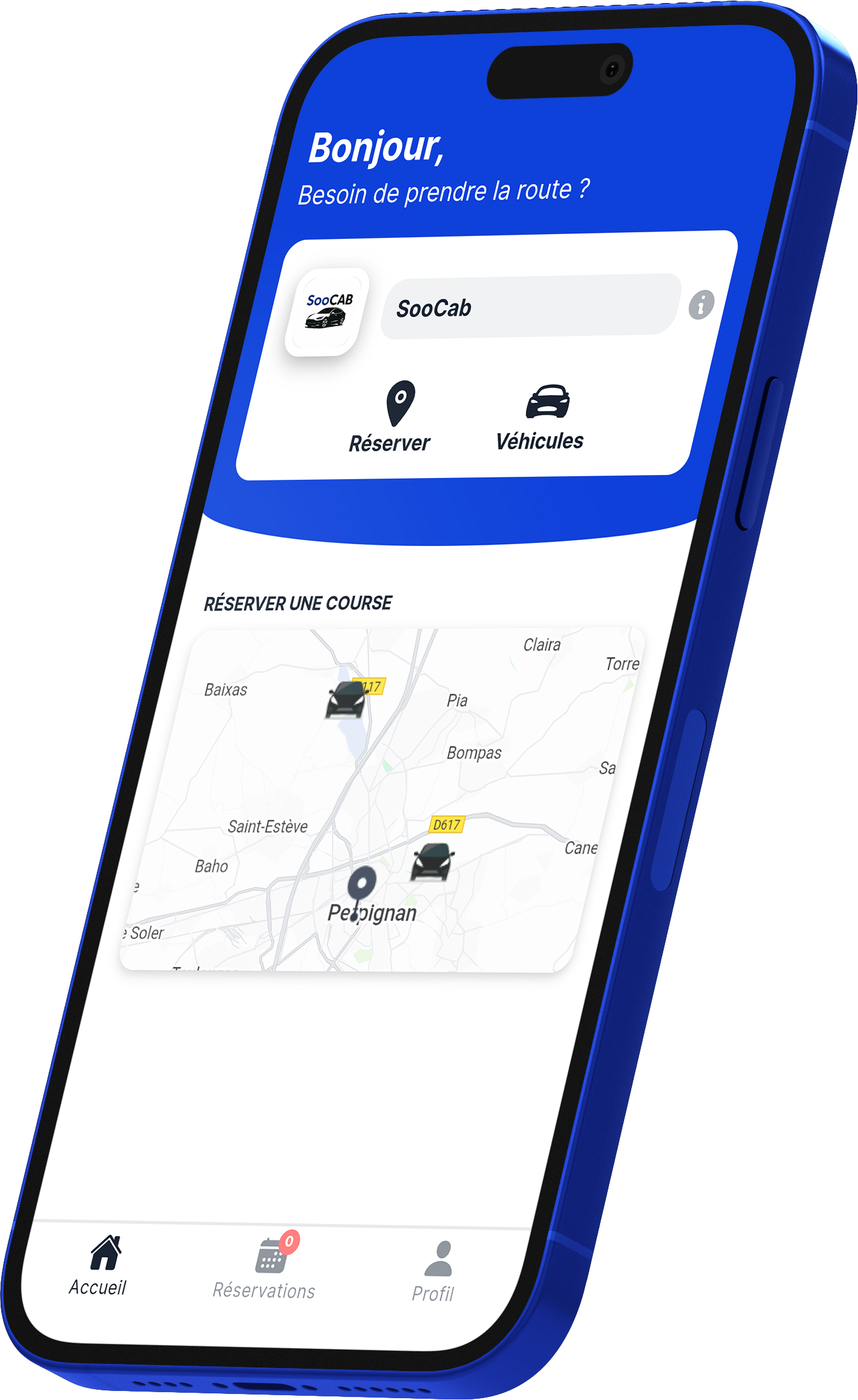 Mockup de l'application SooCAB